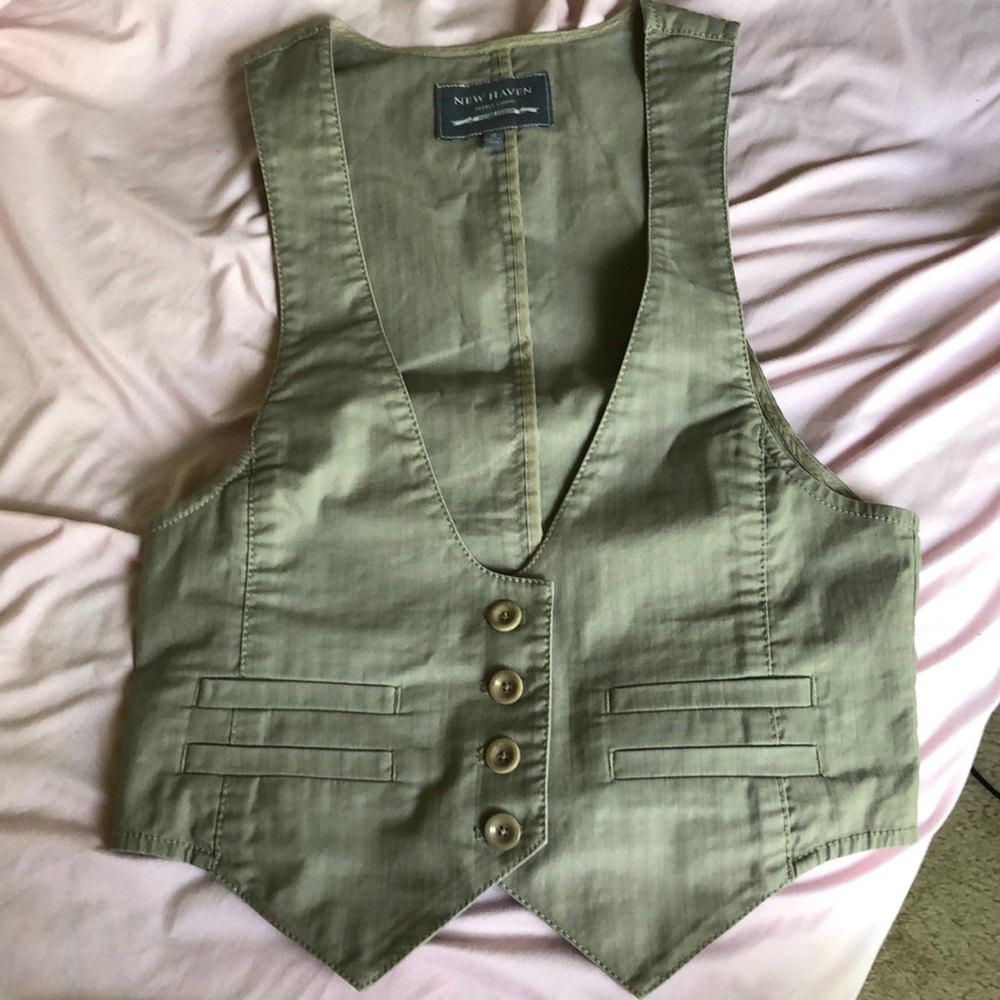 New Haven Khaki Vest size small